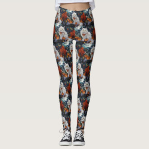 Legging Turco Angora Cat Halloween Spooky