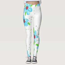 Legging Turquesa Blue Floral
