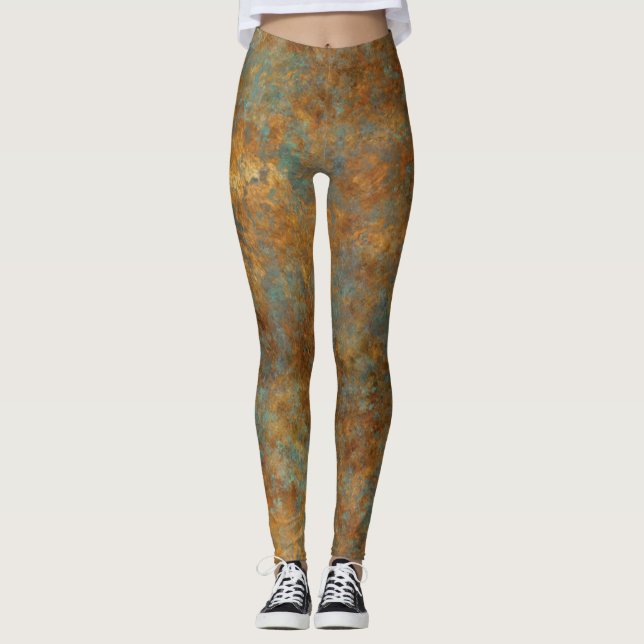 Legging Turquesa E Cobre (Frente)