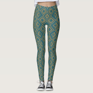 Legging Turquoise Art Deco