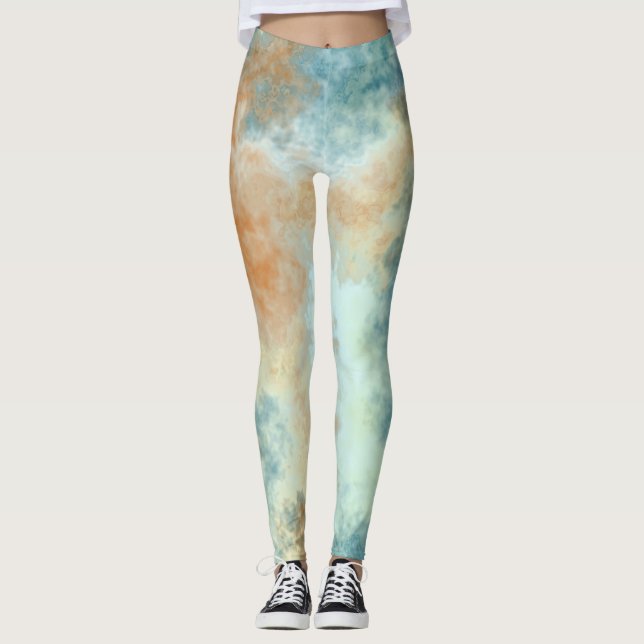 Legging Turquoise Cloud Art (Frente)