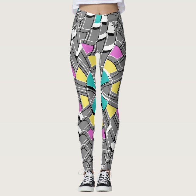 Legging Turquoise Swirl - (Frente)