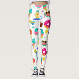 Legging Tutti Fruitti Sorvetes de Frutas de Verão