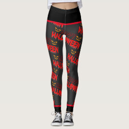 Legging Typografia Feliz de Halloween