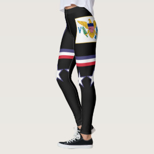 Legging U.S. Bandeira de Virgin Islands