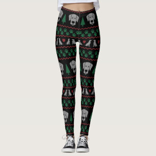 Legging Ugt Christmas Sweater Labrador Retriever Edition