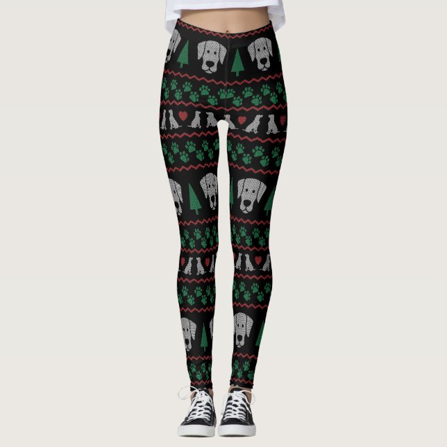 Legging Ugt Christmas Sweater Labrador Retriever Edition (Frente)