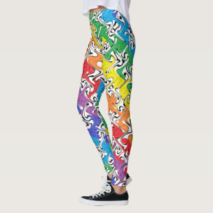 Legging Um abstrato colorido