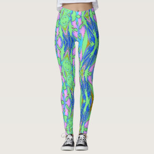 Legging Um abstrato patten colorido "Ratti_Creative_Arts"