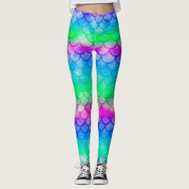 Legging Um belo espectro de cores da sereia