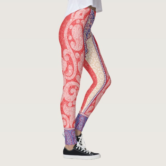 Legging um cartão com coração vermelho (Direita)