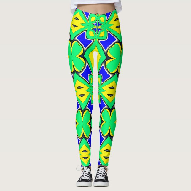 Legging Um clássico de multicor vibrante "Ratti_Creative_A (Frente)