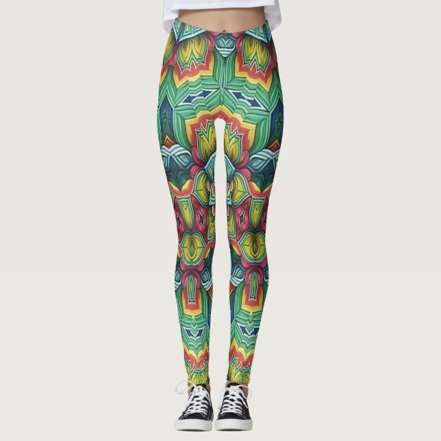 Legging Um clássico multicolorido único "Ratti_Creative_Ar (Frente)