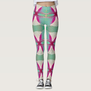 Legging Um corante gravado vibrante multicolorido "Ratti_C