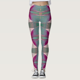 Legging Um corante gravado vibrante multicolorido "Ratti_C
