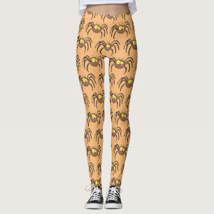 Legging Um desenho animado de aranha bonito e adorável