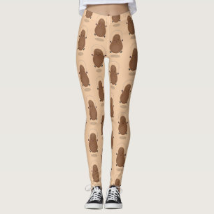 Legging Um desenho animado de corda de batata feliz