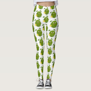 Legging Um desenho animado de melancia feliz e bonito