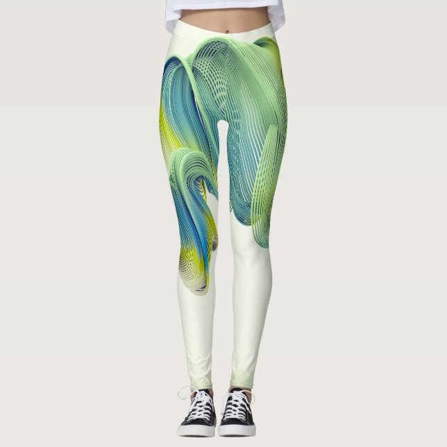 Legging Um Design Geométrico Místico Multicolor (Frente)