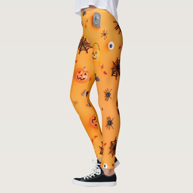 Legging Um Design Místico Horrificado / Halloween (Esquerda)