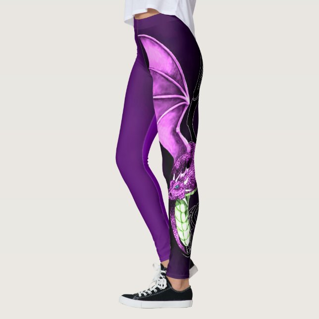 Legging Um dragão roxo (Esquerda)