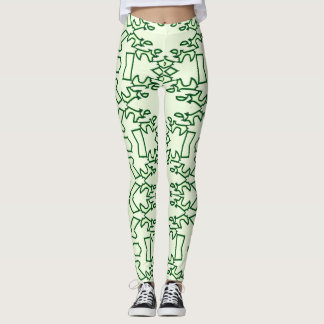 Legging Um leggi verde "Ratti_Creative_Arts" na moda