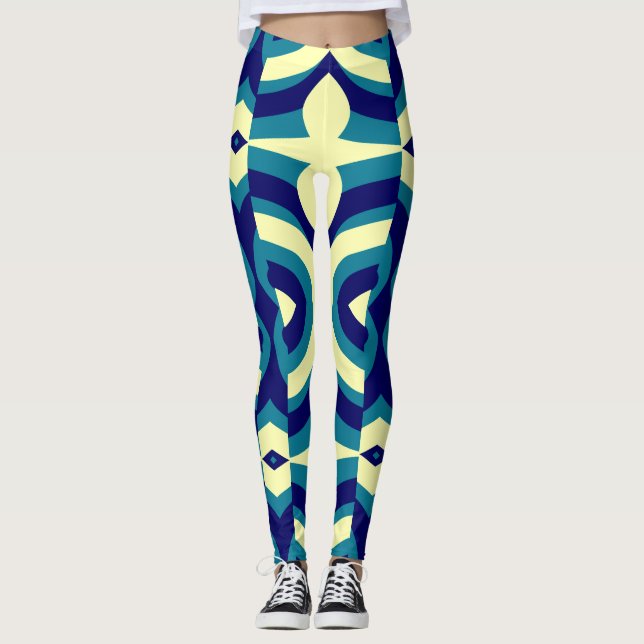 Legging Um leggin "Ratti_Creative_Arts" de multicores vibr (Frente)