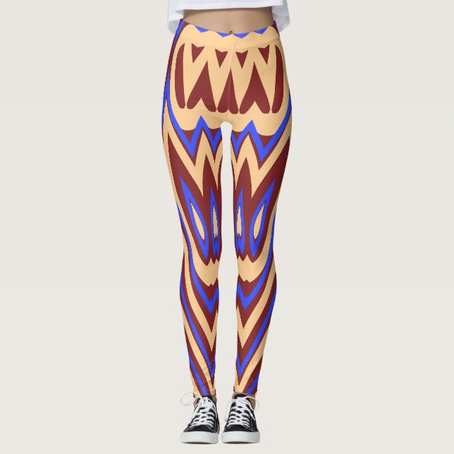 Legging Um moderno e colorido "Ratti_Creative_Arts" (Frente)