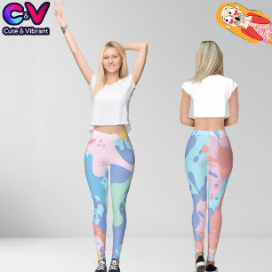 Legging Um padrão confuso de manchas de tinta