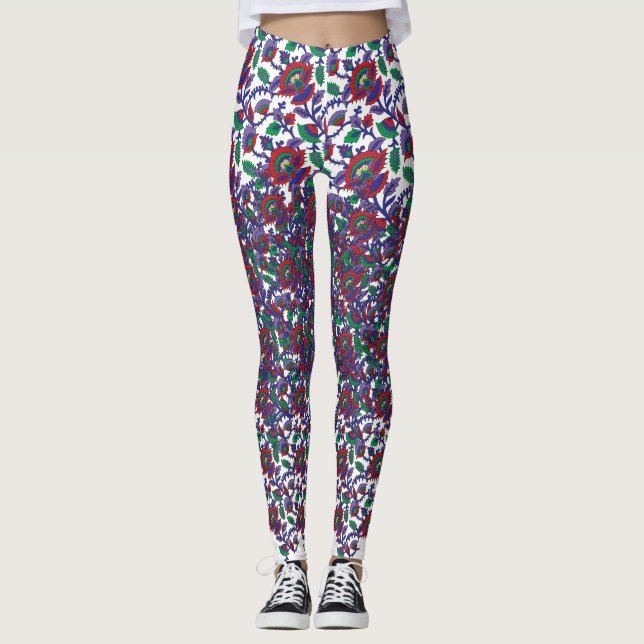 Legging Um padrão sem costura, simétrico, com repetições (Frente)