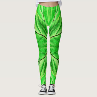 Legging Um "Ratti_Creative_Arts" verde exclusivo