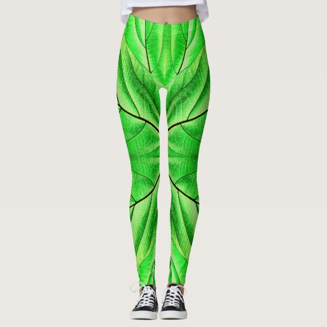 Legging Um "Ratti_Creative_Arts" verde exclusivo (Frente)