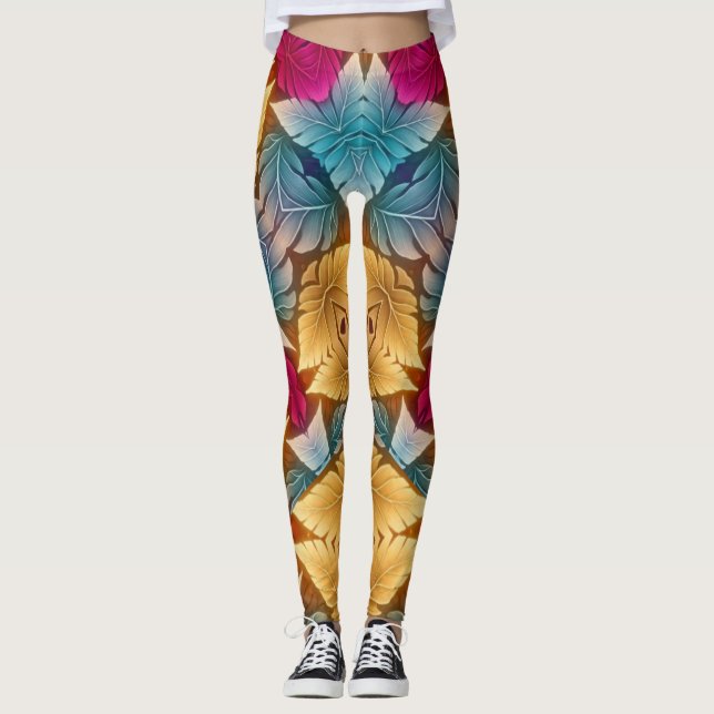 Legging Um único e bonito "Ratti_Creative_Arts" Le (Frente)