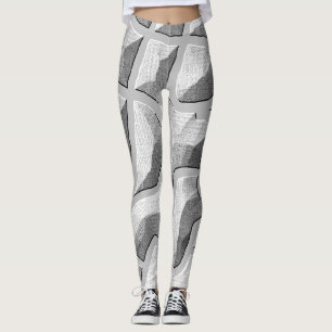 Legging Uma cinza de arte personalizada exclusiva"Ratti_Cr