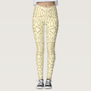 Legging Uma cor amarela vibrante "Ratti_Creative_Arts"