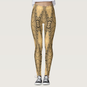 Legging Uma cor de madeira exclusiva "Ratti_Creative_Arts"