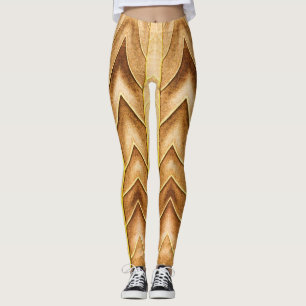 Legging Uma cor de madeira vibrante "Ratti_Creative_Arts"