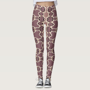Legging Uma cor marrom na moda "Ratti_Creative_Arts"