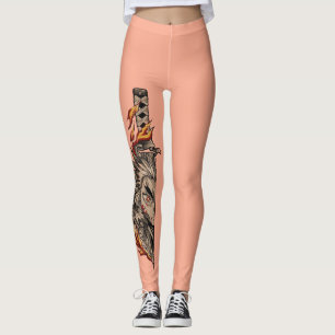Legging Uma espada estilo japonês (katana ou similar) com