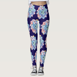 Legging Uma flor feita de manchas de tinta