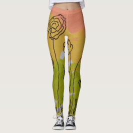 Legging Uma Flor Grande