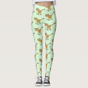 Legging Uma ilustração de desenho animado de um bebê bo