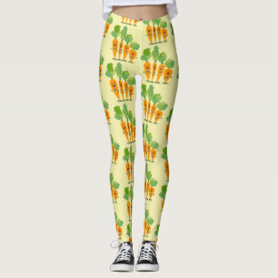 Legging Uma ilustração de desenho animado do quarteto de c