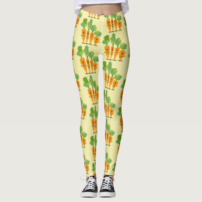 Legging Uma ilustração de desenho animado do quarteto de c (Frente)