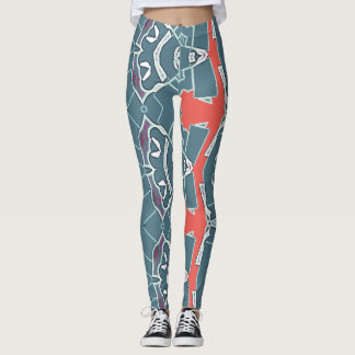 Legging Uma legenda "Ratti_Creative_Arts" de abstrato de n