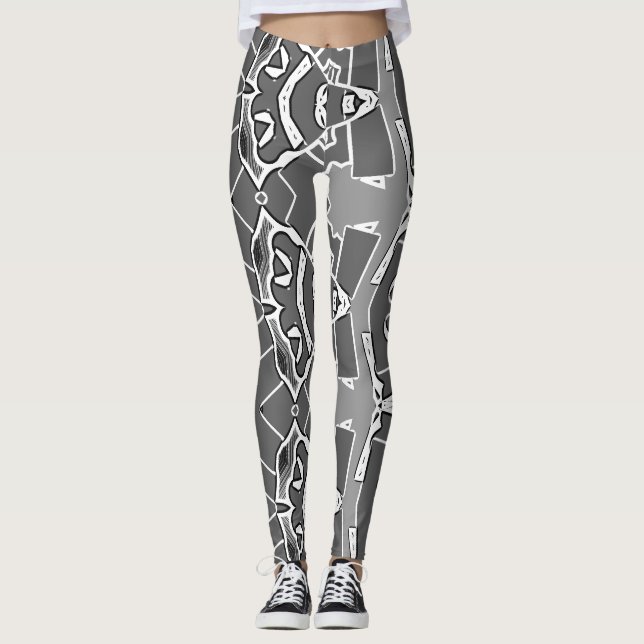 Legging Uma legenda "Ratti_Creative_Arts" de abstrato de n (Frente)