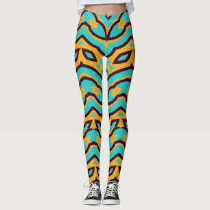 Legging Uma moderna estampa de tecido seamless multicolori