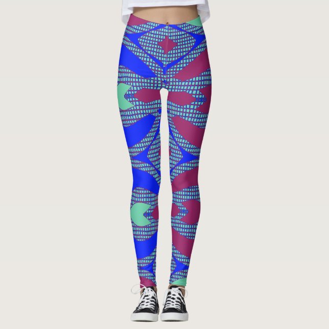 Legging Uma multicor exclusiva "Ratti_Creative_Arts" (Frente)