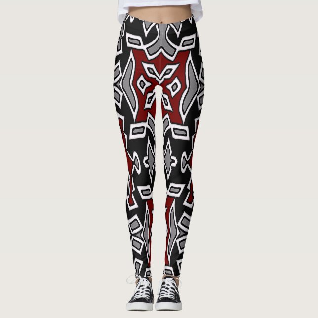 Legging Uma multicor exclusiva "Ratti_creative_Arts" (Frente)