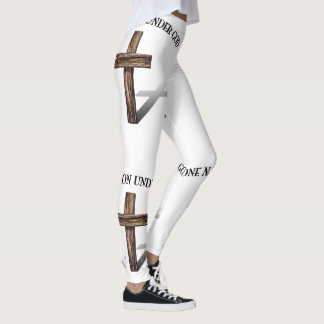 Legging Uma Nação Sob Deus Com Cruz